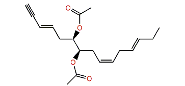 (3E,6R,7R,9Z,12E)-3,9,12-Pentadecatrien-1-yne-6,7-diol diacetate